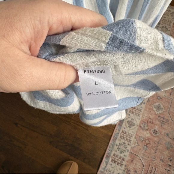 Altar’d State Floral Embroidered Striped Top - Picture 6 of 6